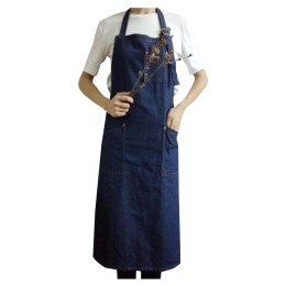Custom-made literary and artistic lengthened thick denim apron coffee shop painting floristry baking home men's and women's overalls painting overalls womens SKAP114 Custom-made literary and artistic lengthened thick denim apron coffee shop painting floristry baking home men's and women's overalls painting overalls womens SKAP114